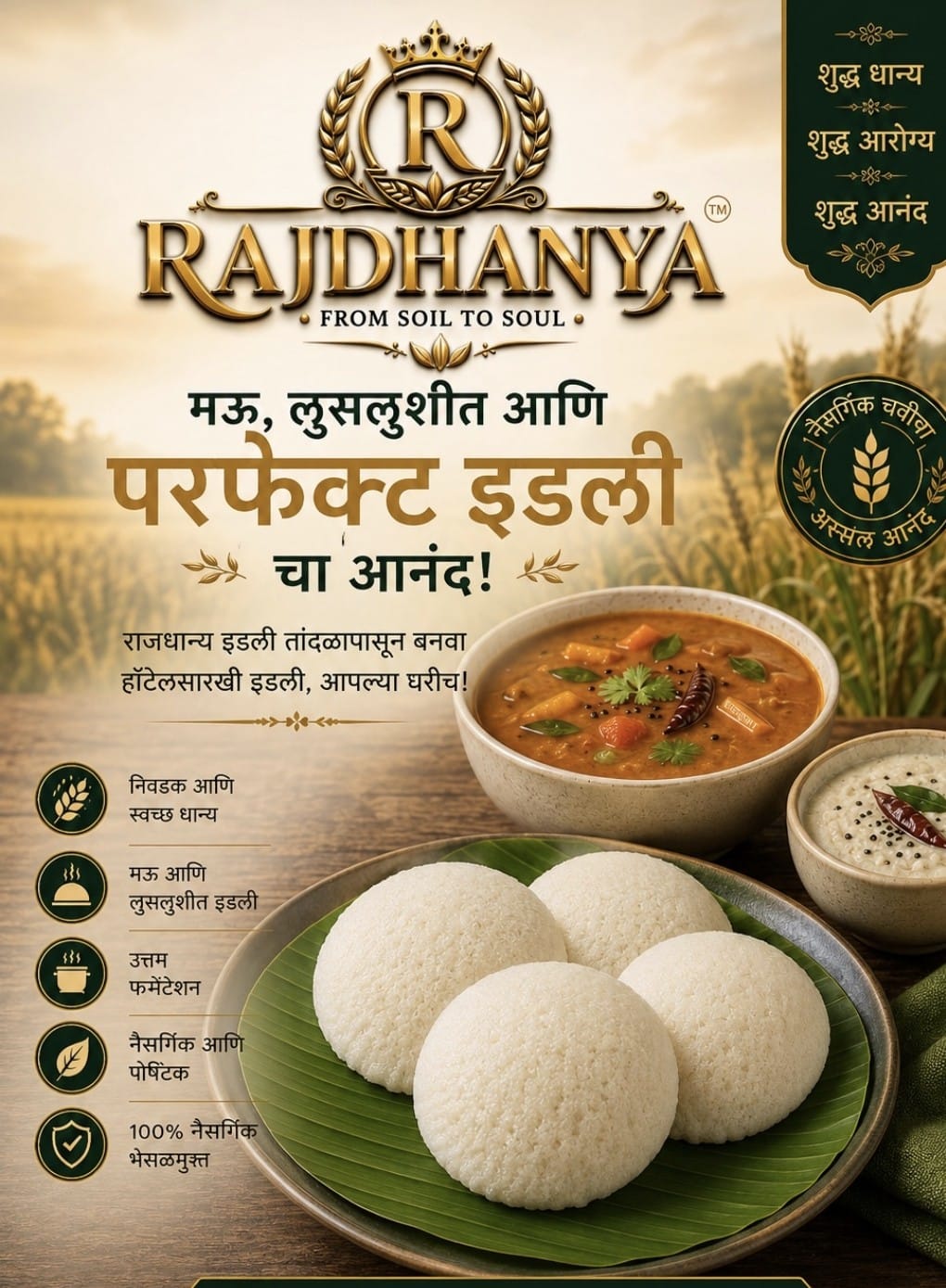 Dangi Rajdhannya Perfect Idli Mix